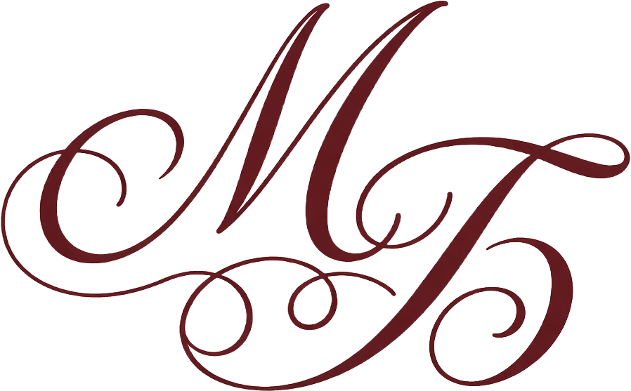 BM wedding monogram